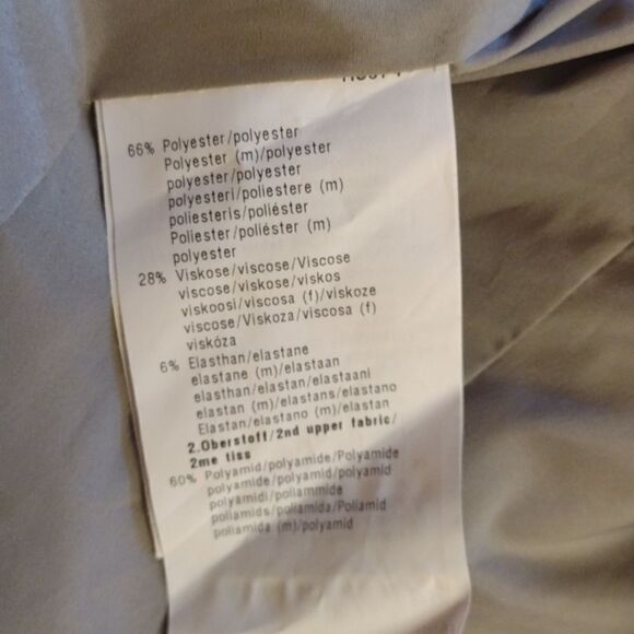 Basler fitted grey blazer w faux leather detailing - Picture 10 of 12